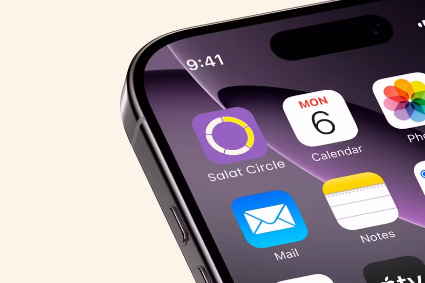 Purple app icon logo design
