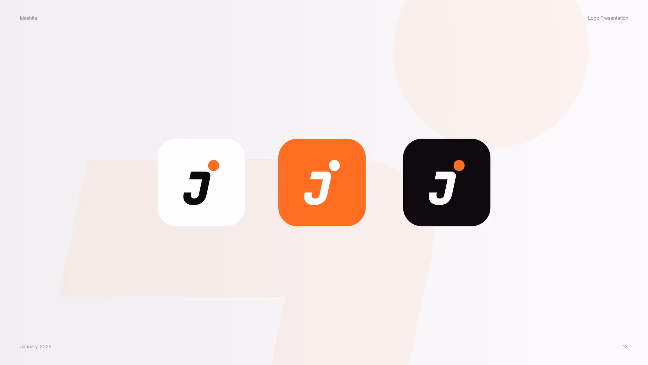 Jumpe app icon variations in white, orange, and black