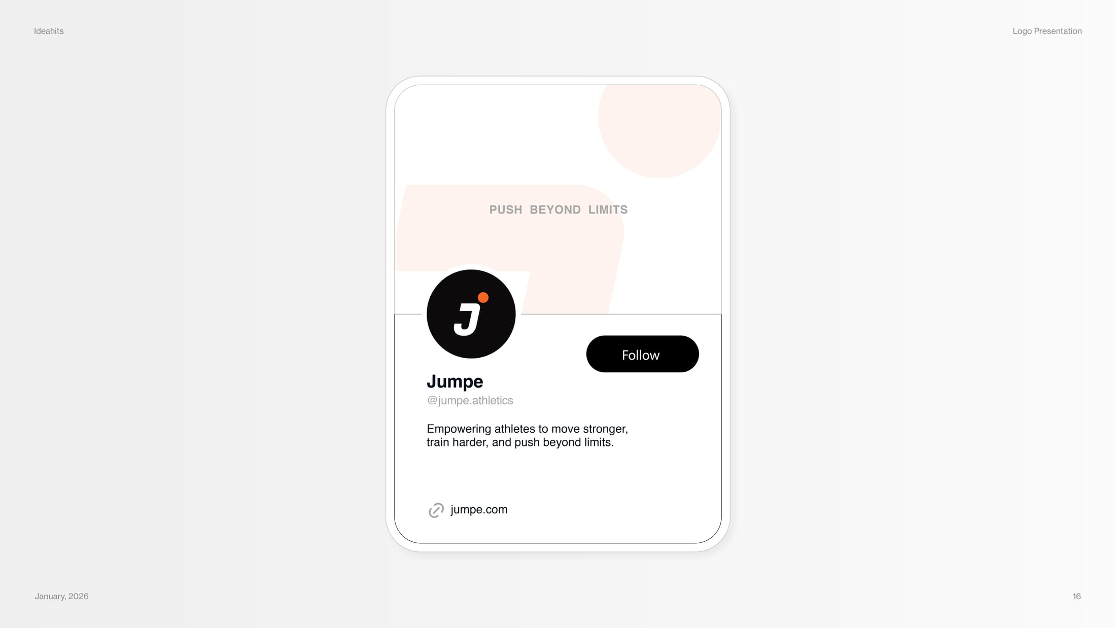 Jumpe hoodie and tracksuit brand application