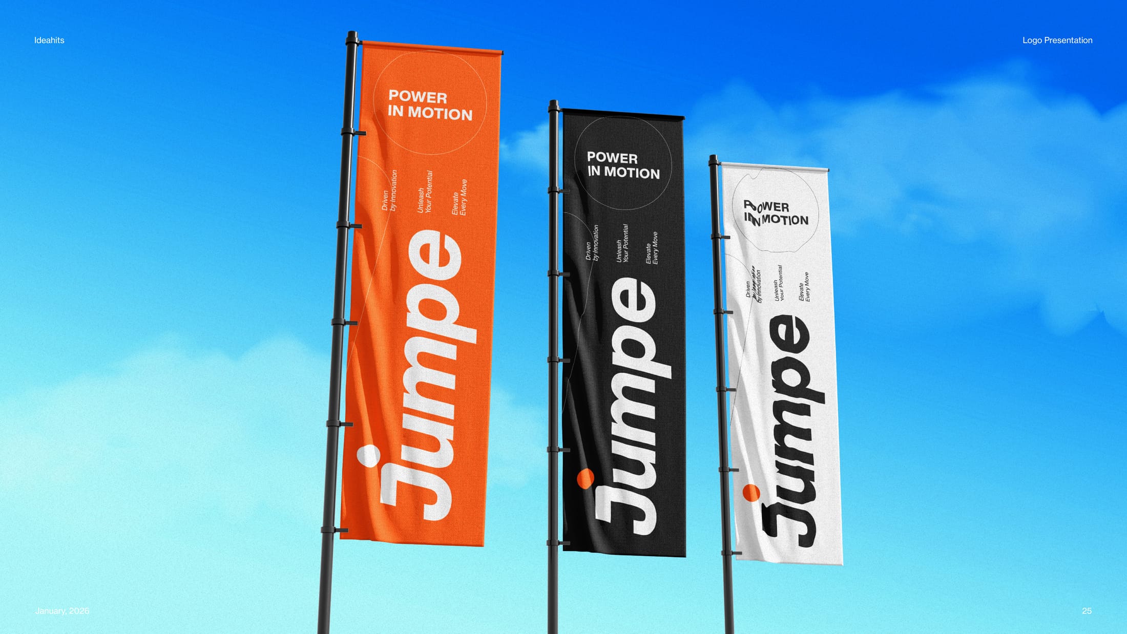 Jumpe brand in motion — key visual and campaign layout