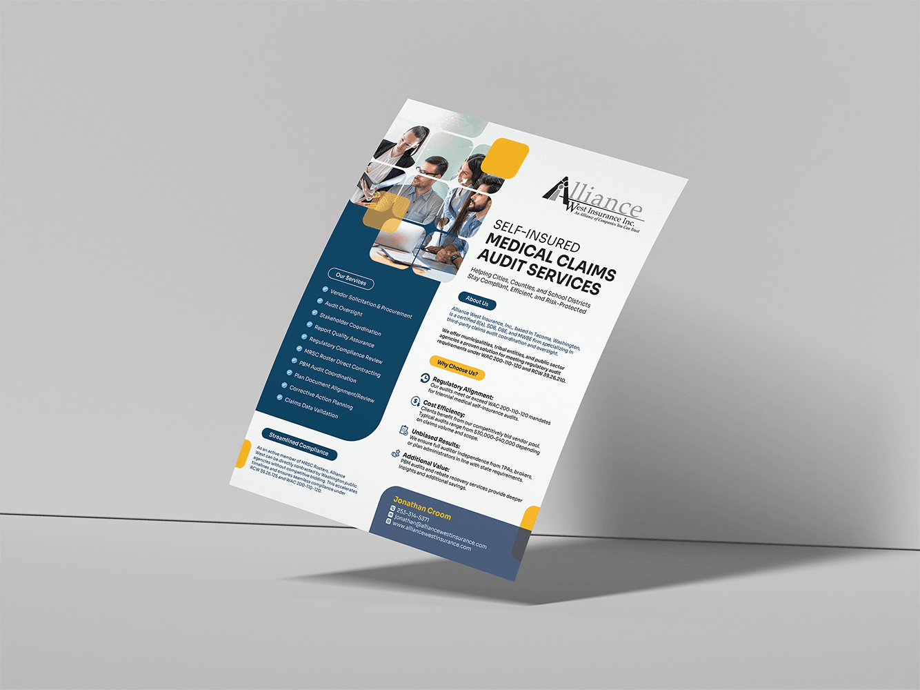 Flyer layout mockup