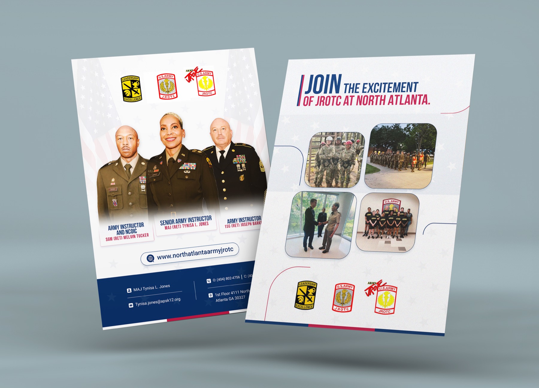 Flyer mockup layout
