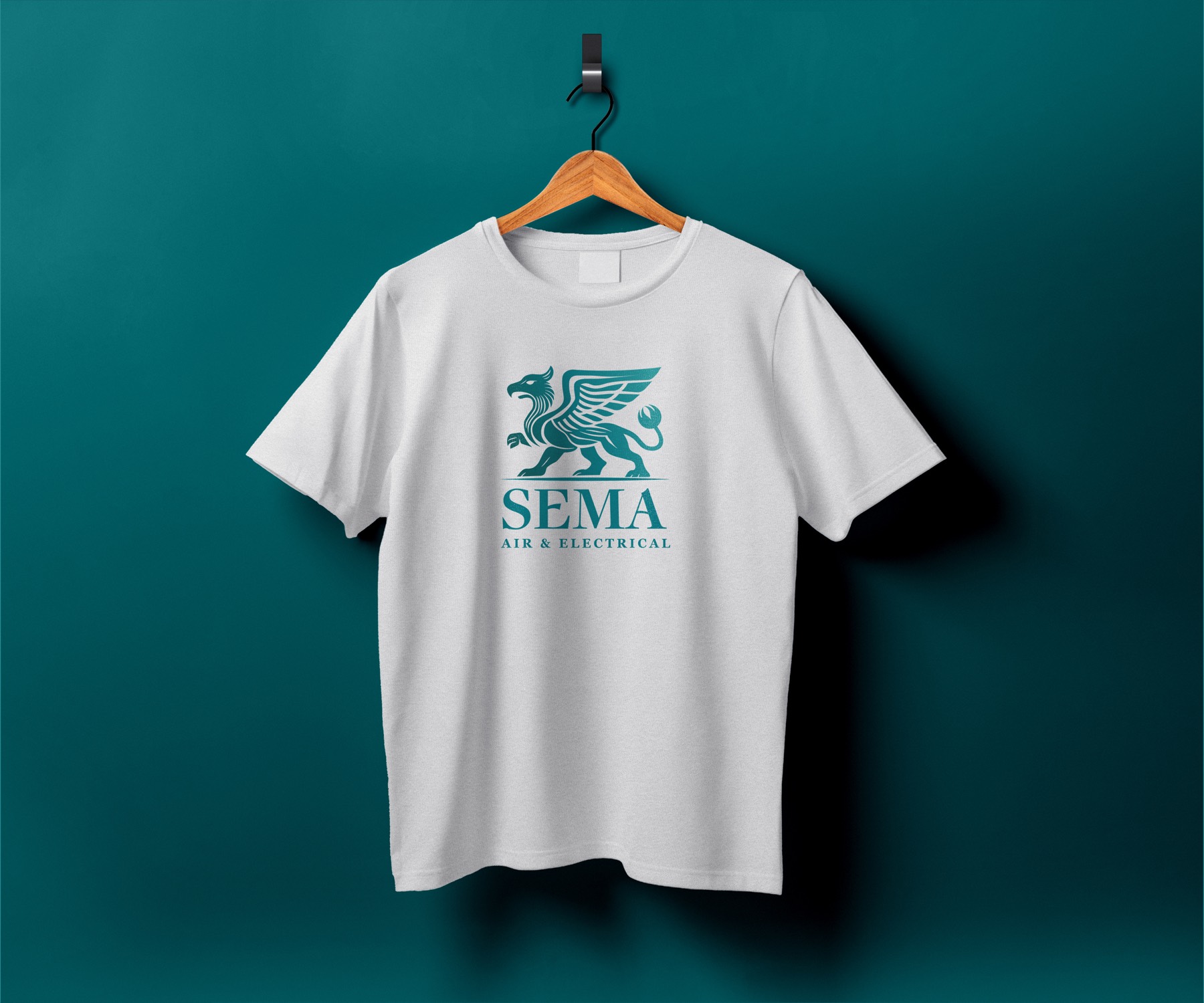 Branded t-shirt mockup