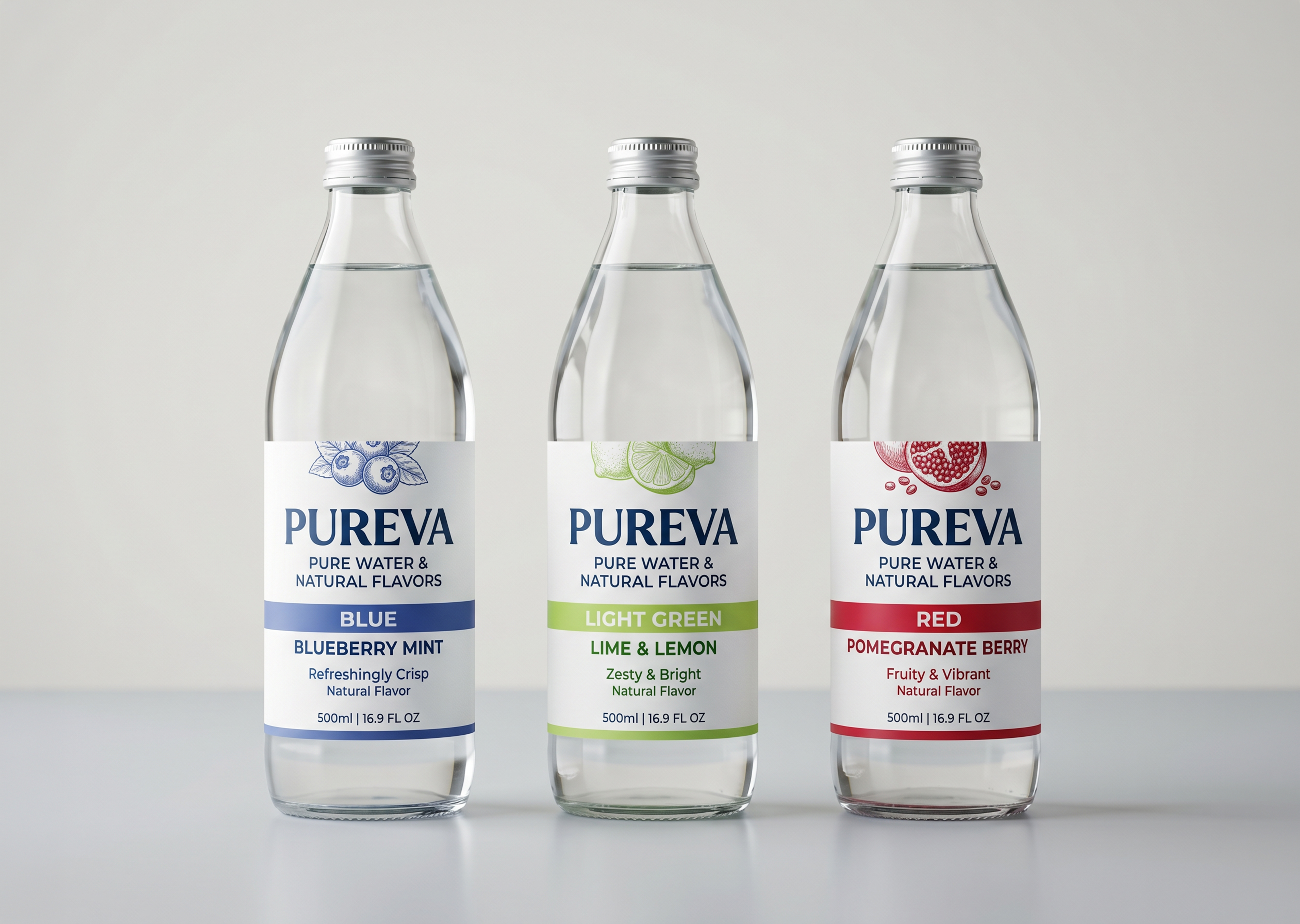 Bottle label hero mockup