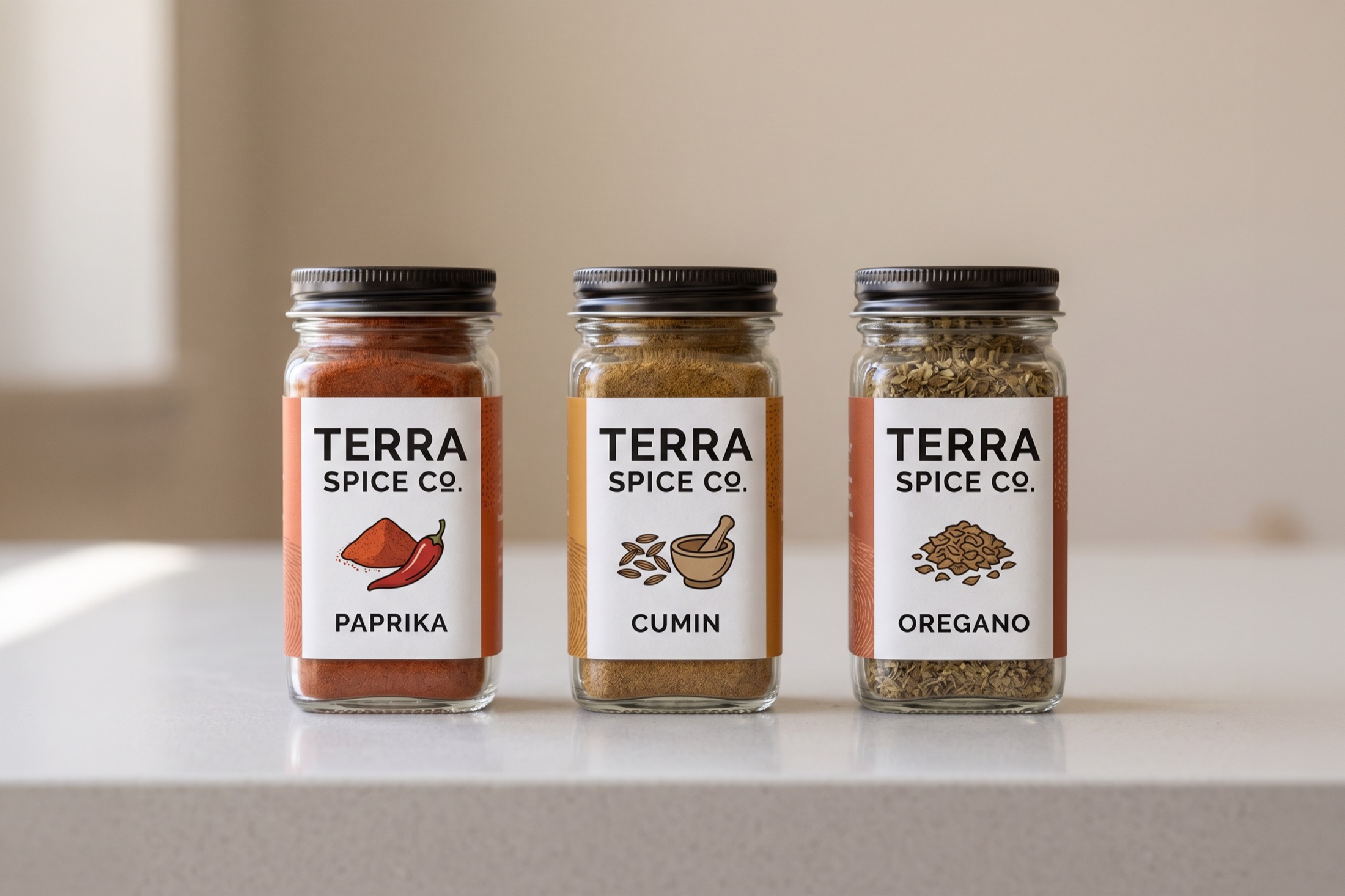 Seasoning jar label family