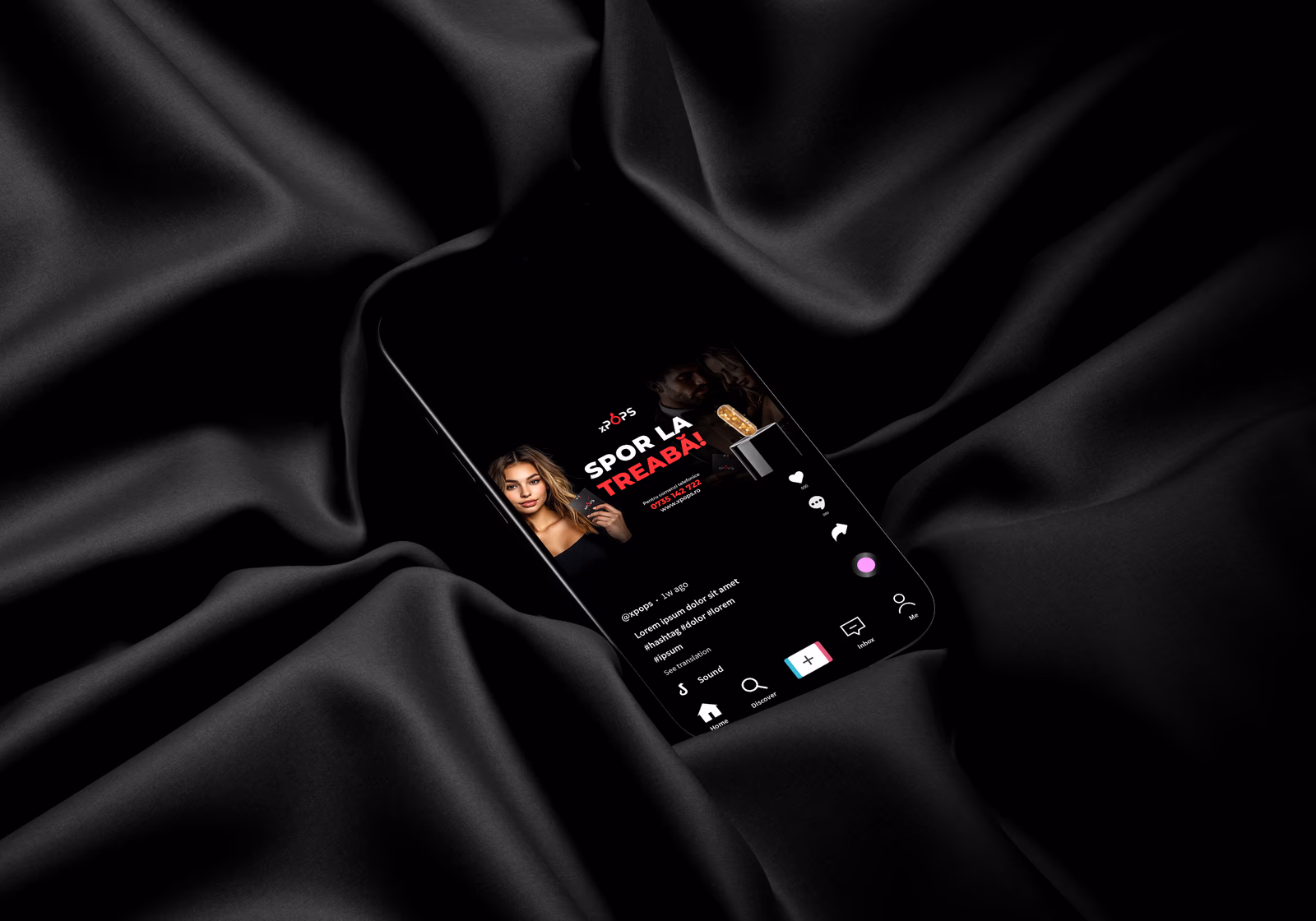 Vertical social media story design