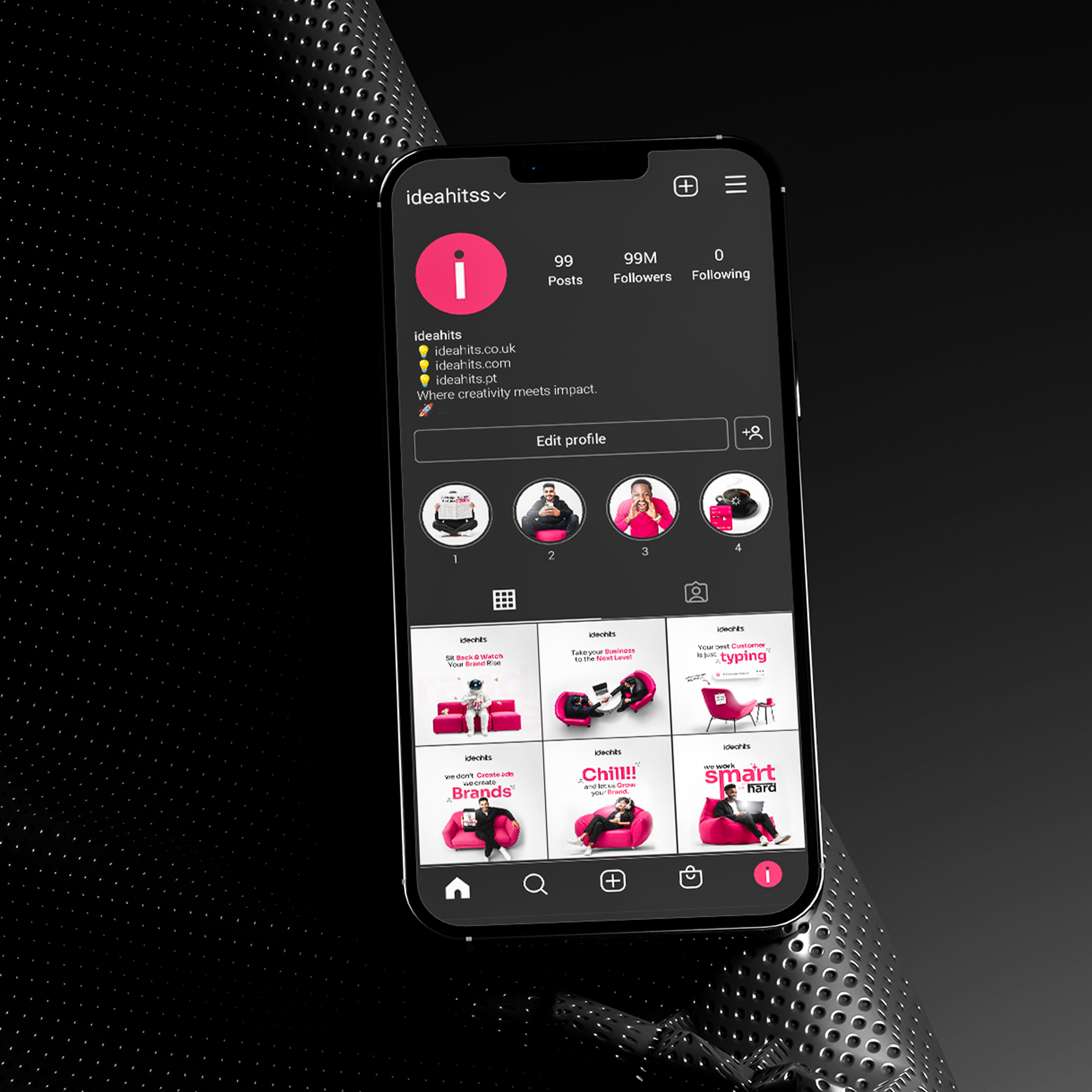 Ideahits social profile