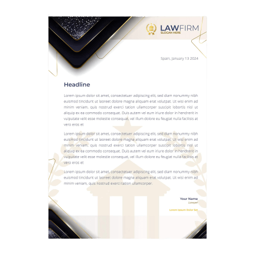 Luxury Letterhead Design