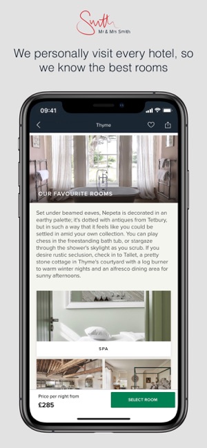 Smith Hotels Mobile App Design